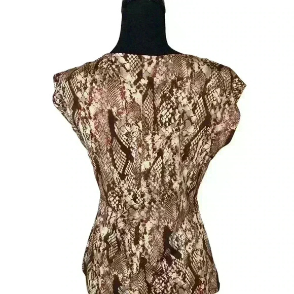 Miss Tina Snake Skin Print Top. - Picture 5 of 5